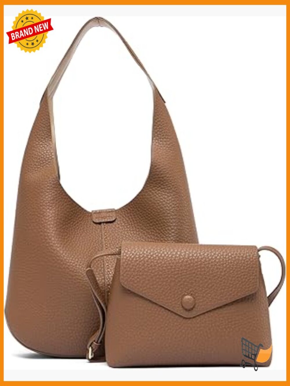 Trendy Faux Leather Hobo Shoulder Bag - Crossbody Purse for Work & Date